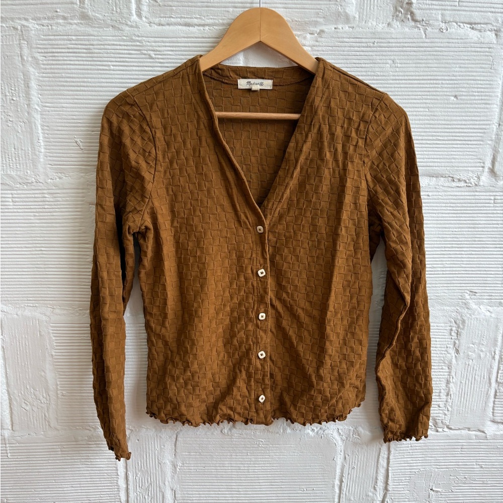 Madewell Textured Tan Cardigan